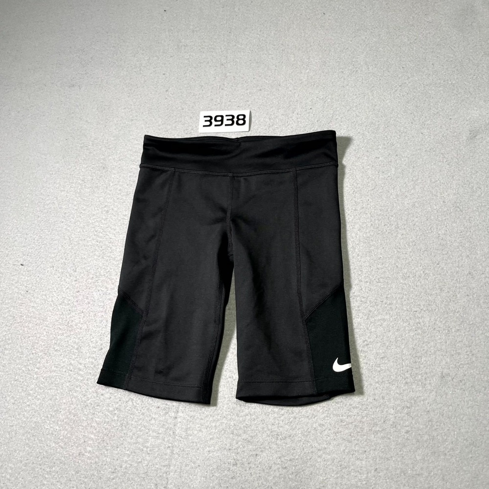 Nike Dri Fit Compression Biker Shorts Womens Small Black‎ Athletic Yoga Running
